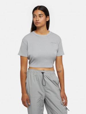 Camiseta Dickies Plentywood Feminino Cinzentas | 946622090