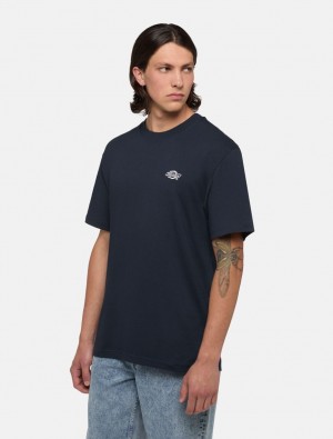 Camiseta Dickies Summerdale Short Sleeve Masculino Azul Marinho | 232515722