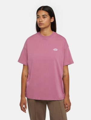 Camiseta Dickies Summerdale Short Sleeve Feminino Rosa | 273867634