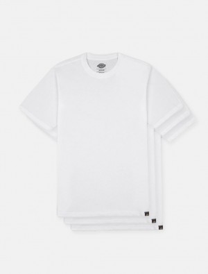 Camiseta Dickies Three-Packs Masculino Branco | 767906517