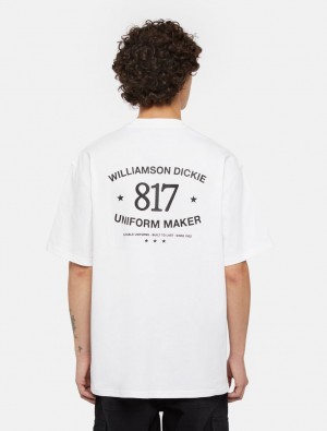 Camiseta Dickies Victor Masculino Branco | 401126155