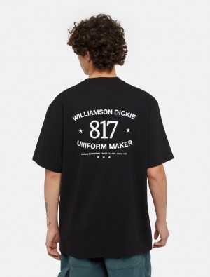 Camiseta Dickies Victor Masculino Pretas | 686979135