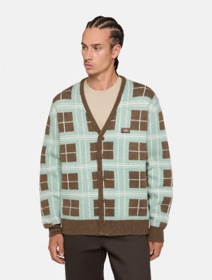 Cardigan Dickies Stevensville Masculino Marrom | 116747572