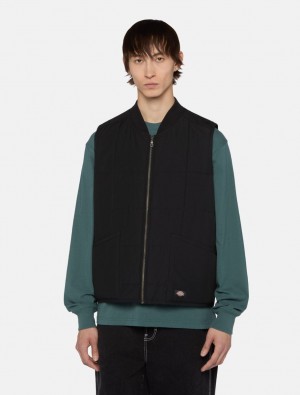 Colete Dickies Gardiner Liner Masculino Pretas | 812801204