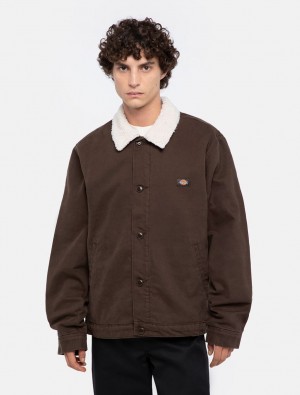 Jaquetas Dickies Duck Canvas Deck Masculino Chocolate | 514365931