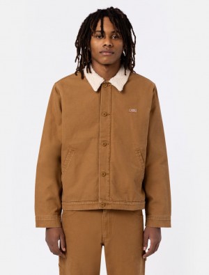 Jaquetas Dickies Duck Canvas Deck Masculino Marrom | 997631900