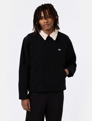Jaquetas Dickies Duck Canvas Deck Masculino Pretas | 251291794