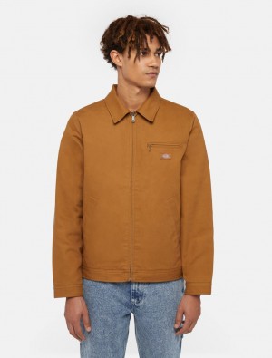 Jaquetas Dickies Duck Canvas Painter Masculino Marrom | 95679054