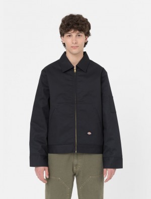 Jaquetas Dickies Lined Eisenhower Masculino Pretas | 359753695