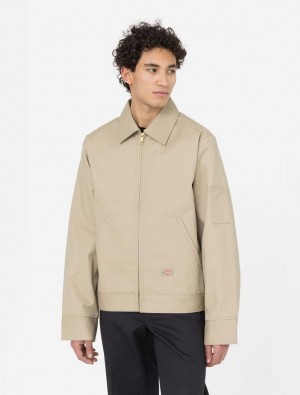 Jaquetas Dickies Lined Eisenhower Masculino Caqui | 822297230