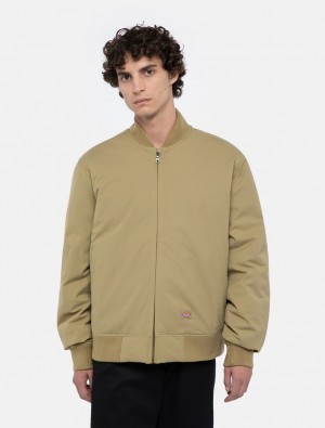 Jaquetas Dickies Plains Bomber Masculino Verde Oliva | 477803286