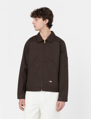 Jaquetas Dickies Unlined Eisenhower Masculino Chocolate | 123515088