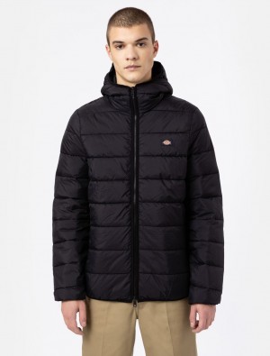 Jaquetas Dickies Waldenburg Mid Layer Masculino Pretas | 211116880