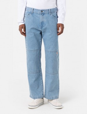 Jeans Dickies Double Knee Masculino Azuis | 500437228