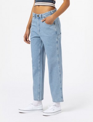 Jeans Dickies Ellendale Feminino Azuis | 638924545