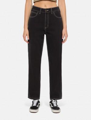Jeans Dickies Ellendale Feminino Pretas | 492836481