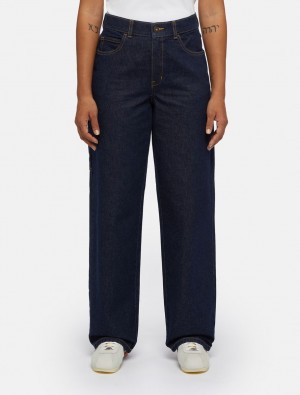 Jeans Dickies Herndon Loose Fit Feminino Azul Marinho | 708378723