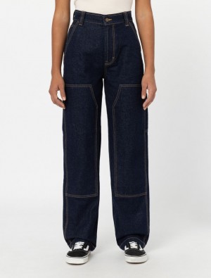 Jeans Dickies Madison Double Knee Feminino Azul Marinho | 645508534