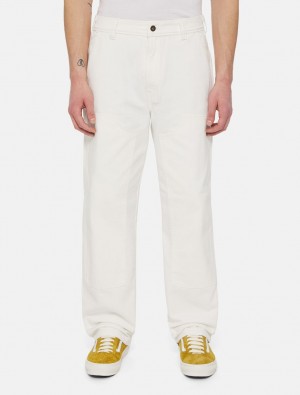 Jeans Dickies Madison Double Knee Masculino Branco | 775282212