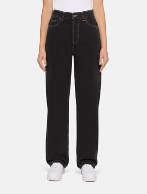 Jeans Dickies Thomasville Feminino Pretas | 655877143