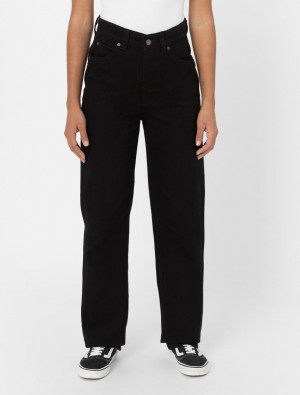 Jeans Dickies Thomasville Feminino Pretas | 6714928