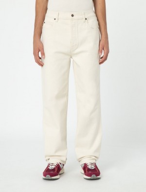 Jeans Dickies Thomasville Masculino Branco | 160314394