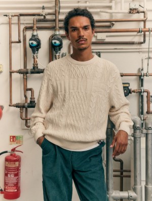 Jumpers Dickies Script Cable Masculino Branco | 625819371