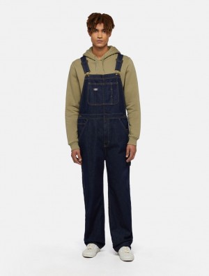 Macacão Dickies Denim Classic Bib Masculino Azul Marinho | 341694139