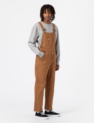 Macacão Dickies Duck Canvas Classic Bib Masculino Marrom | 644238431