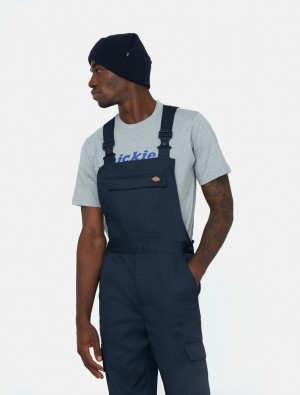 Macacão Dickies Everyday Bib And Brace Masculino Azul Marinho | 658546623