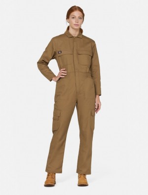 Macacão Dickies Everyday Feminino Marrom | 775751692