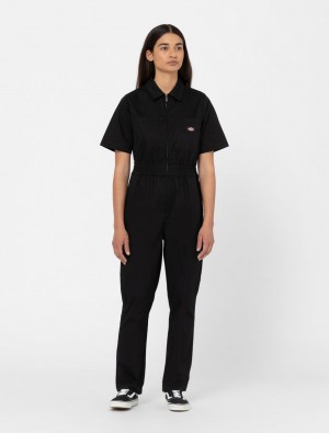 Macacão Dickies Vale Feminino Pretas | 185009276