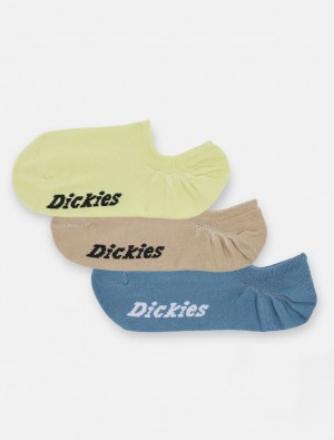Meias Dickies No Show Feminino Amarelas | 850061489