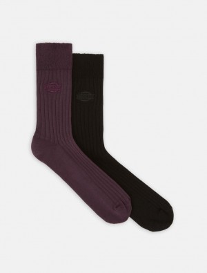 Meias Dickies Rib Feminino Roxo | 917056873