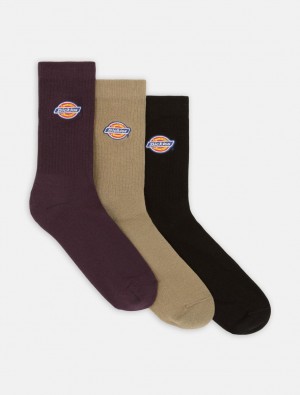 Meias Dickies Valley Grove Masculino Roxo | 817268447