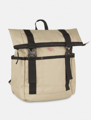 Mochilas Dickies Ashville Roll Top Masculino Caqui | 235336486