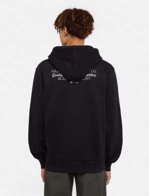 Moletom com Capuz Dickies Globe Masculino Pretas | 415701245