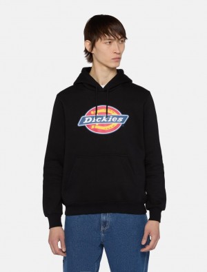 Moletom com Capuz Dickies Icon Logo Masculino Pretas | 441560582