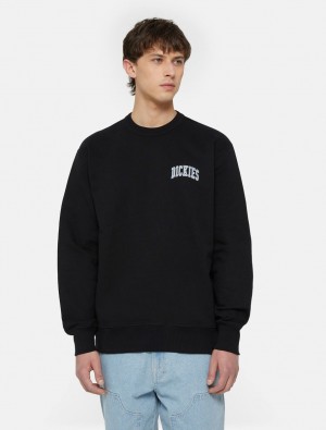 Moletons Dickies Aitkin Masculino Pretas | 621941243