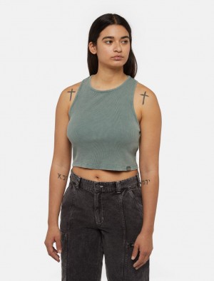 Regata Dickies Newington Knitted Feminino Verdes | 11695224