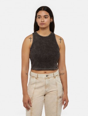 Regata Dickies Newington Knitted Feminino Pretas | 210922158