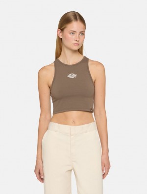 Regata Dickies Powers Feminino Marrom | 390459271