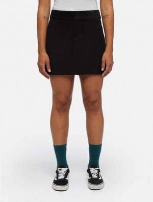 Saias Dickies Corduroy Mini Feminino Pretas | 56635533