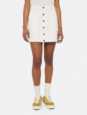 Saias Dickies Madison Feminino Branco | 301501879